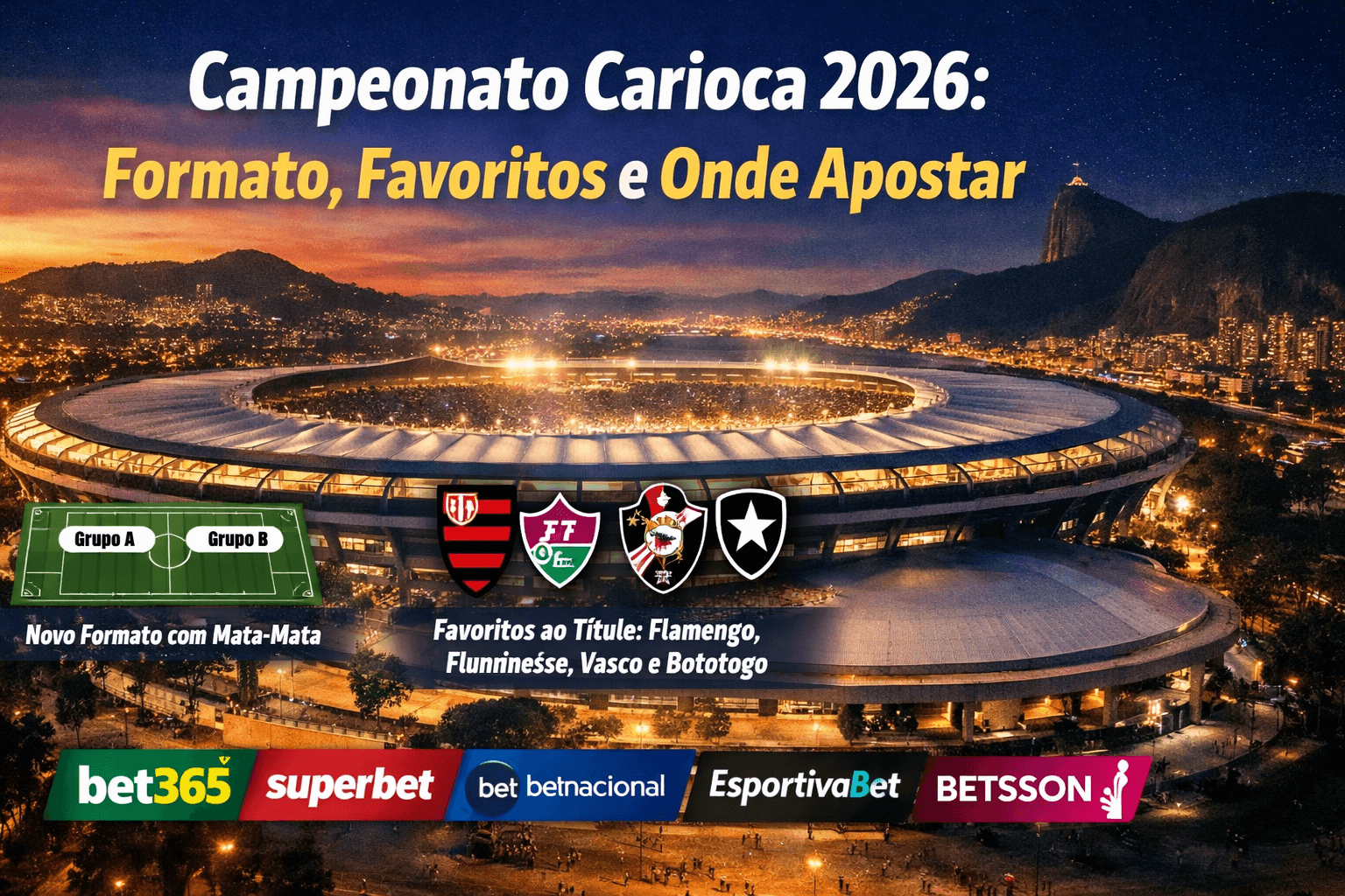 Campeonato Carioca 2026: Formato, Favoritos e Onde Apostar