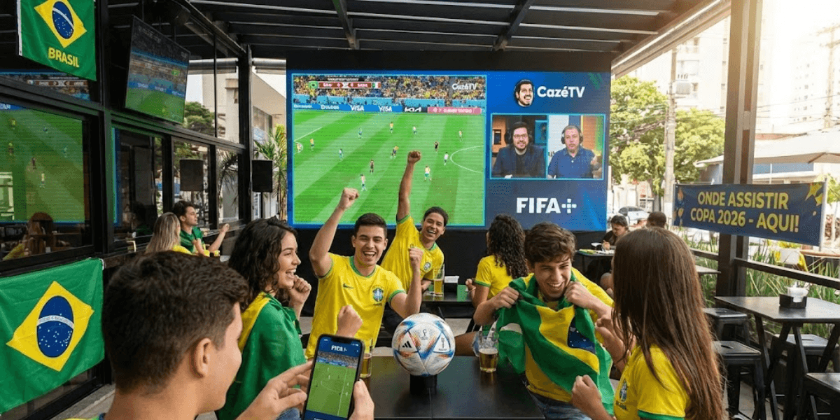 Onde assistir aos jogos da Copa do Mundo 2026 ao vivo no Brasil